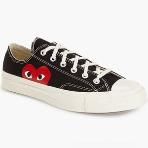 Brand New Comme des Garçons x Converse PLAY Chuck 70 - Black